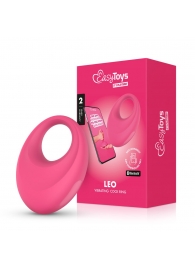 Розовое интерактивное эрекционное виброкольцо Leo - Easy toys - в Сызрани купить с доставкой