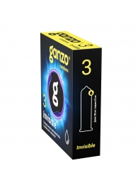 Супертонкие презервативы Ganzo Invisible - 3 шт. - Ganzo - купить с доставкой в Сызрани