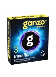 Супертонкие презервативы Ganzo Invisible - 3 шт. - Ganzo - купить с доставкой в Сызрани