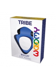 Синее эрекционное кольцо Wooomy Tribeс с вибрацией - Adrien Lastic - в Сызрани купить с доставкой