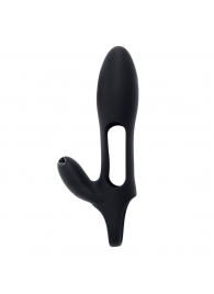 Черная насадка на пенис с вибрацией Nautilus - Zero Tolerance - в Сызрани купить с доставкой