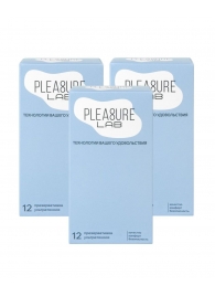 Набор из 3 упаковок ультратонких презервативов Pleasure Lab (по 12 шт.) - Pleasure Lab - купить с доставкой в Сызрани