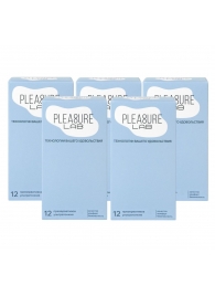 Набор из 5 упаковок ультратонких презервативов Pleasure Lab (по 12 шт.) - Pleasure Lab - купить с доставкой в Сызрани