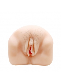 Телесный мастурбатор-вагина с оволосением и вибрацией - Baile - в Сызрани купить с доставкой