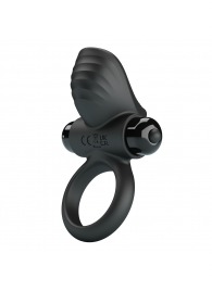 Черное эрекционное кольцо с вибрацией Adrien - Baile - в Сызрани купить с доставкой