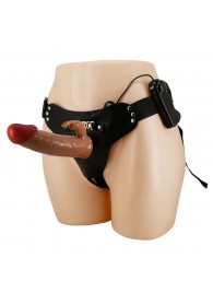 Мужской полый страпон с вибрацией Marion - Baile - купить с доставкой в Сызрани