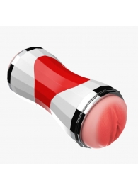 Двусторонний мастурбатор в колбе Power Grip Cup - вагина и ротик - Boys of Toys - в Сызрани купить с доставкой