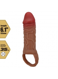 Реалистичная насадка на член Peirre - 15,5 см. - Baile - в Сызрани купить с доставкой