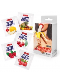 Набор из 5 саше съедобных смазок Tutti-Frutti - Биоритм - купить с доставкой в Сызрани