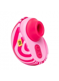 Розовый бесконтактный клиторальный стимулятор Romp Spin - ROMP