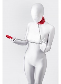 Красный ошейник с подкладкой из меха - ToyFa - купить с доставкой в Сызрани