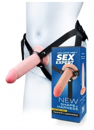Мужской полый страпон на регулируемых ремнях - 18,5 см. - Sex Expert - купить с доставкой в Сызрани