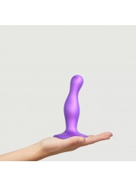 Фиолетовая насадка Strap-On-Me Dildo Plug Curvy size S - Strap-on-me - купить с доставкой в Сызрани