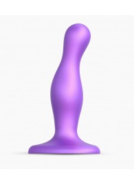 Фиолетовая насадка Strap-On-Me Dildo Plug Curvy size S - Strap-on-me - купить с доставкой в Сызрани