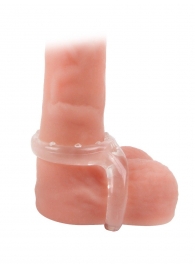 Прозрачное двойное эрекционное кольцо - Sex Expert - в Сызрани купить с доставкой