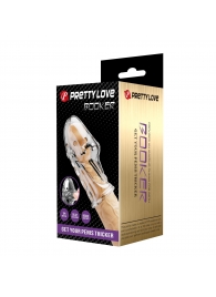 Прозрачная насадка на пенис Booker - 8 см. - Baile - в Сызрани купить с доставкой