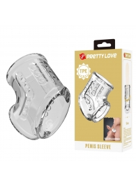 Прозрачная насадка на пенис и мошонку - Baile - в Сызрани купить с доставкой