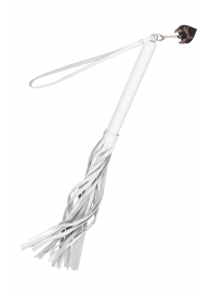 Белая кожаная плеть - 50 см. - Pecado - купить с доставкой в Сызрани