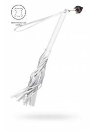 Белая кожаная плеть - 50 см. - Pecado - купить с доставкой в Сызрани