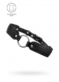 Черный кожаный чокер-ошейник со скруглёнными углами - Pecado - купить с доставкой в Сызрани