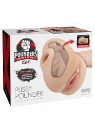 Телесный мастурбатор-вагина Pussy Pounder Squeeze Stroker - Pipedream - в Сызрани купить с доставкой