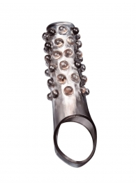 Дымчатая насадка на пенис с выпуклостями - 11 см. - Sex Expert - в Сызрани купить с доставкой