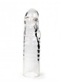 Прозрачная закрытая насадка на член - 15 см. - Sex Expert - в Сызрани купить с доставкой