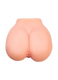 Реалистичный мастурбатор в форме попки с 2 любовными входами - No Name - в Сызрани купить с доставкой