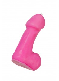 Розовая свеча в форме пениса - 47 гр. - Pecado - купить с доставкой в Сызрани