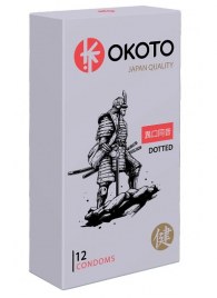 Точечные презервативы OKOTO Dotted - 12 шт. - Sitabella - купить с доставкой в Сызрани