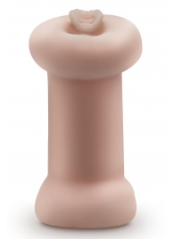 Телесный люминесцентный двусторонний мастурбатор Tasha - Blush Novelties - в Сызрани купить с доставкой