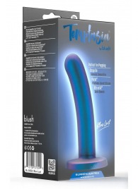 Синяя насадка с гладкой поверхностью Surrender 5.75 Inch Intermediate Pegging Dildo - 14,6 см. - Blush Novelties - купить с доставкой в Сызрани