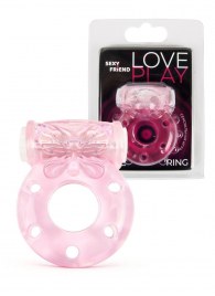 Розовое эрекционное виброкольцо с бабочкой - 1137 - в Сызрани купить с доставкой