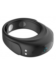 Черное эрекционное виброкольцо на ремешках - Boys of Toys - в Сызрани купить с доставкой