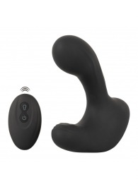 Черная анальная вибропробка с функцией расширения RC Butt Plug with 3 functions - Orion - в Сызрани купить с доставкой