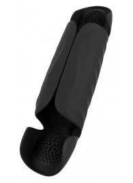 Черный вибромастурбатор с трехточечной стимуляцией Penis Trainer with 3 Point Stimulation - Orion - в Сызрани купить с доставкой