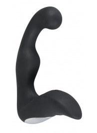 Черный перезаряжаемый стимулятор простаты с вибрацией - 14,6 см. - Orion - в Сызрани купить с доставкой
