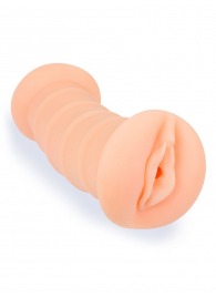 Телесный двусторонний мастурбатор с вибропулей и эрекционными кольцами в комплекте - Sexy Girl - в Сызрани купить с доставкой