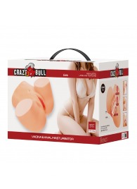 Телесный мастурбатор Liora с 2 любовными тоннелями - Baile - в Сызрани купить с доставкой