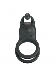 Черное перезаряжаемое виброкольцо Goodwin - Baile - в Сызрани купить с доставкой