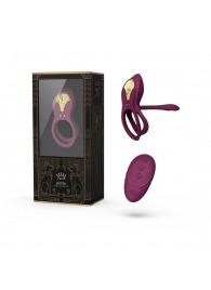 Фиолетовое эрекционное виброкольцо Bayek с пультом ДУ - Zalo - в Сызрани купить с доставкой