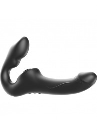 Черный безремневой страпон с 3 моторами - Ibiza - купить с доставкой в Сызрани