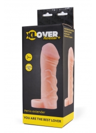 Фаллическая удлиняющая насадка с кольцом для фиксации - 16 см. - ToyFa - в Сызрани купить с доставкой