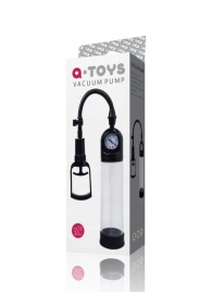 Чёрная вакуумная помпа A-toys с манометром и прозрачной колбой - A-toys - в Сызрани купить с доставкой