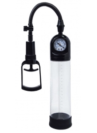 Чёрная вакуумная помпа A-toys с манометром и прозрачной колбой - A-toys - в Сызрани купить с доставкой