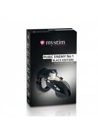 Пояс верности с электростимуляцией Mystim Pubic Enemy No1 Black Edition - MyStim - купить с доставкой в Сызрани