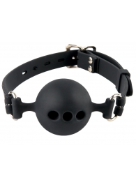 Силиконовый кляп-шар с отверстиями для дыхания Silicone Breathable Ball Gag Small - Pipedream - купить с доставкой в Сызрани