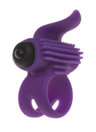 Эрекционное кольцо с подхватом мошонки и стимуляцией клитора Bullet Lastic Ring - Adrien Lastic - в Сызрани купить с доставкой