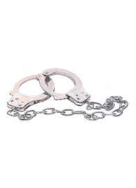 Наручники из металла с длинной цепочкой CHROME HANDCUFFS METAL HANDCUFFS W. KEY - NMC - купить с доставкой в Сызрани