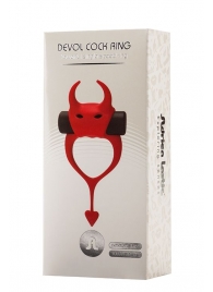 Красное эрекционное кольцо в форме дьяволенка DEVOL COCKRING - Adrien Lastic - в Сызрани купить с доставкой